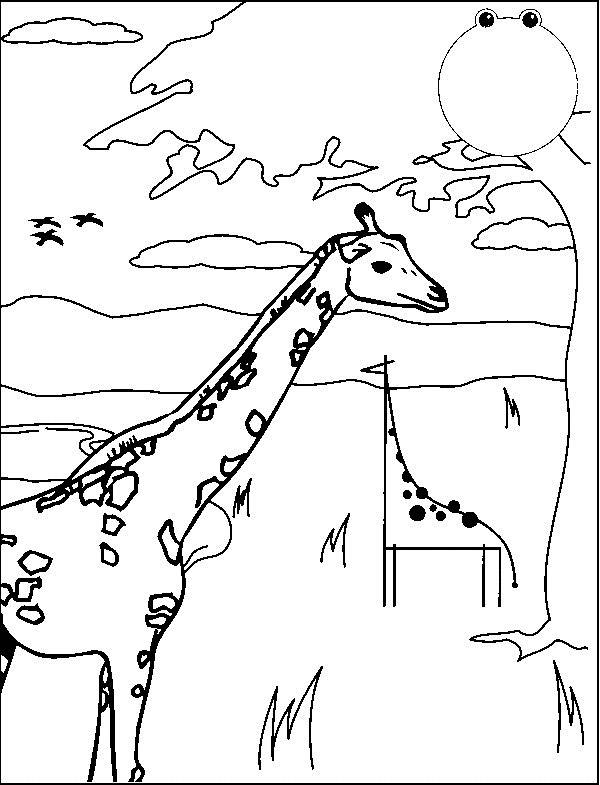 Dessin à colorier: Girafe (Animaux) #7322 - Coloriages à Imprimer Gratuits