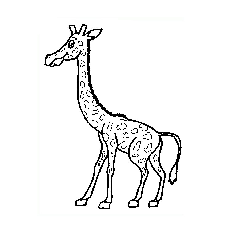 Dessin à colorier: Girafe (Animaux) #7324 - Coloriages à Imprimer Gratuits