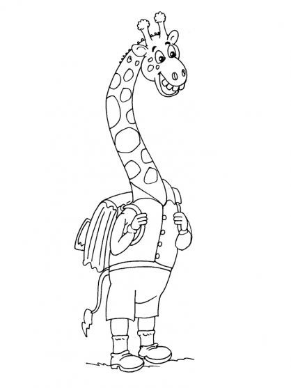 Dessin à colorier: Girafe (Animaux) #7336 - Coloriages à Imprimer Gratuits