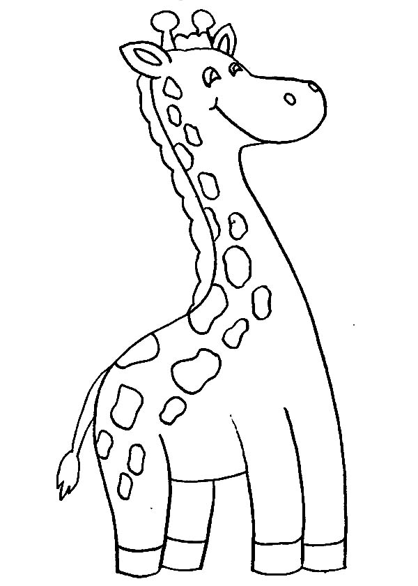 Dessin à colorier: Girafe (Animaux) #7343 - Coloriages à Imprimer Gratuits
