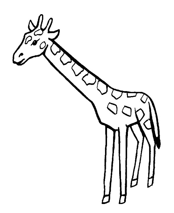 Dessin à colorier: Girafe (Animaux) #7351 - Coloriages à Imprimer Gratuits