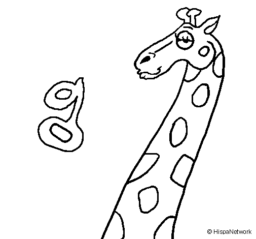 Dessin à colorier: Girafe (Animaux) #7355 - Coloriages à Imprimer Gratuits