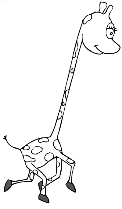 Dessin à colorier: Girafe (Animaux) #7364 - Coloriages à Imprimer Gratuits