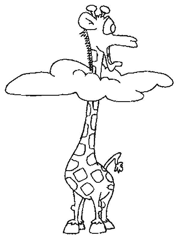 Dessin à colorier: Girafe (Animaux) #7377 - Coloriages à Imprimer Gratuits