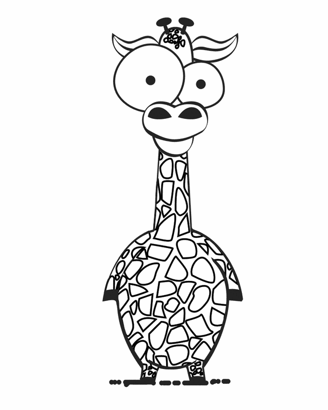 Dessin à colorier: Girafe (Animaux) #7394 - Coloriages à Imprimer Gratuits