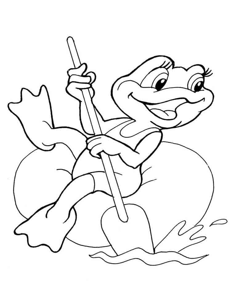 Joli coloriage Grenouille #187285 de la collection Animaux, prêt à imprimer pour petits et grands