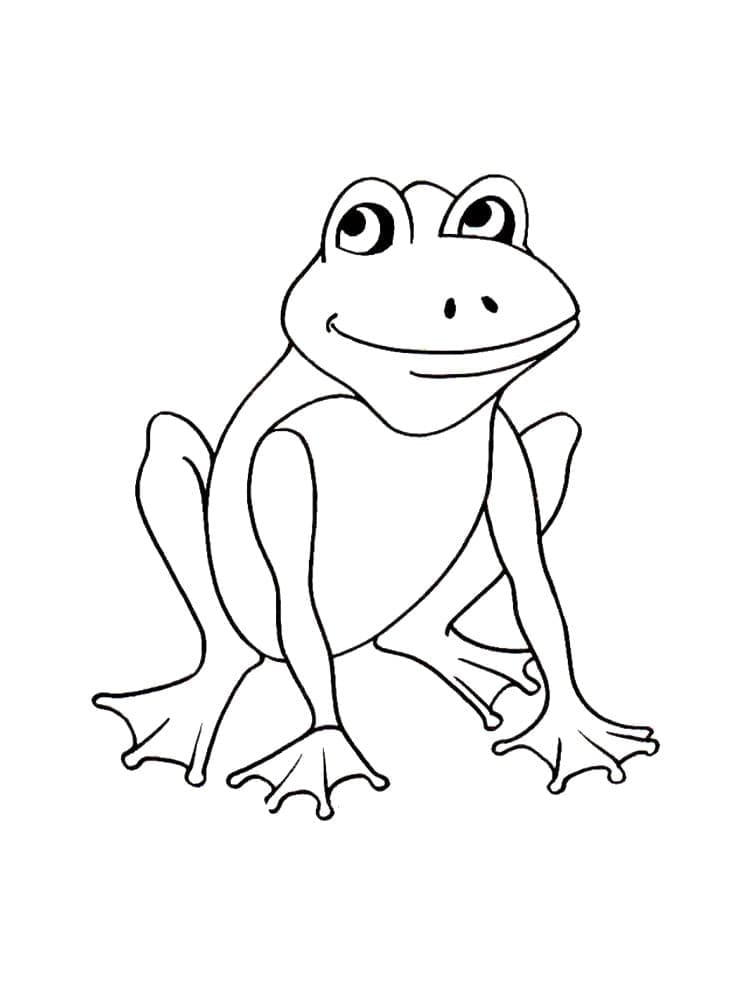 Joli coloriage Grenouille #187301 de la collection Animaux, prêt à imprimer pour petits et grands