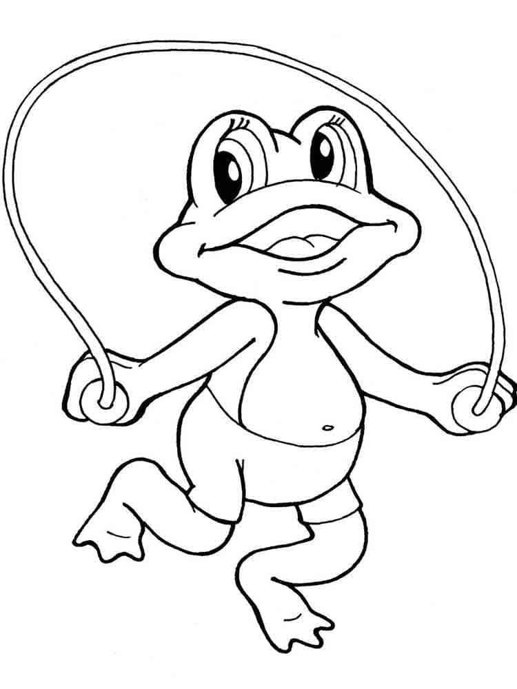 Coloriage gratuit Grenouille #187307 de la collection Animaux à imprimer