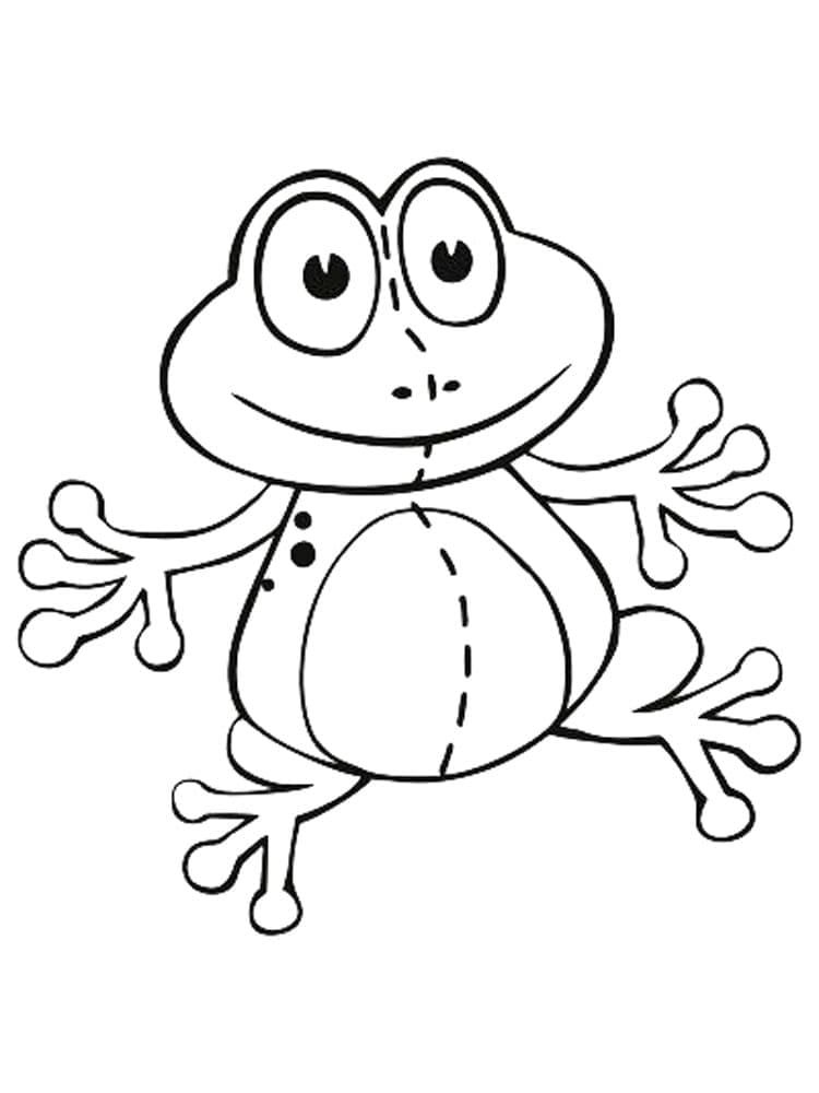 Coloriage gratuit Grenouille #187330 de la collection Animaux à imprimer