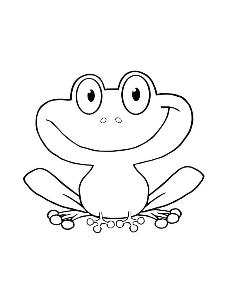 Coloriage gratuit Grenouille #187335 de la collection Animaux à imprimer