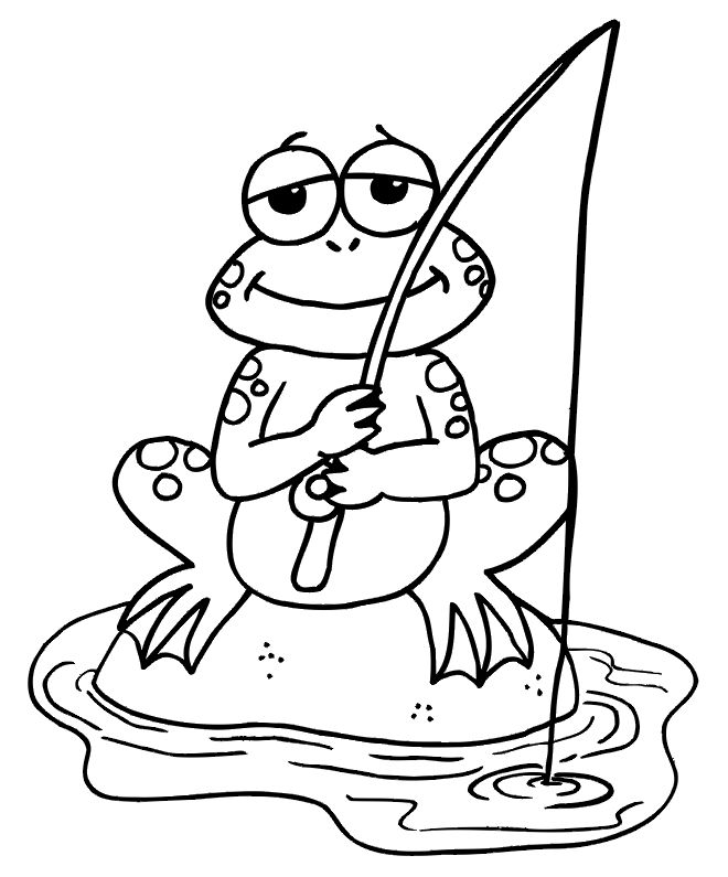 Dessin à colorier: Grenouille (Animaux) #7589 - Coloriages à Imprimer Gratuits