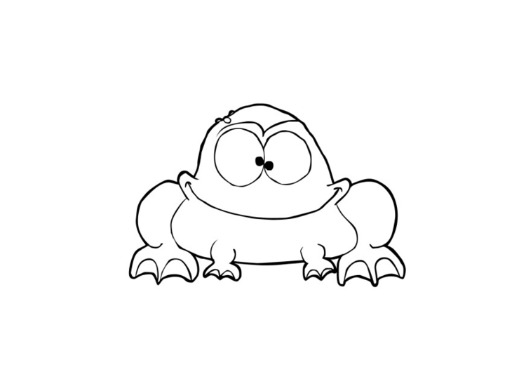 Dessin à colorier: Grenouille (Animaux) #7619 - Coloriages à Imprimer Gratuits