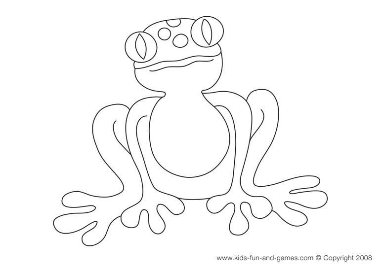 Dessin à colorier: Grenouille (Animaux) #7645 - Coloriages à Imprimer Gratuits