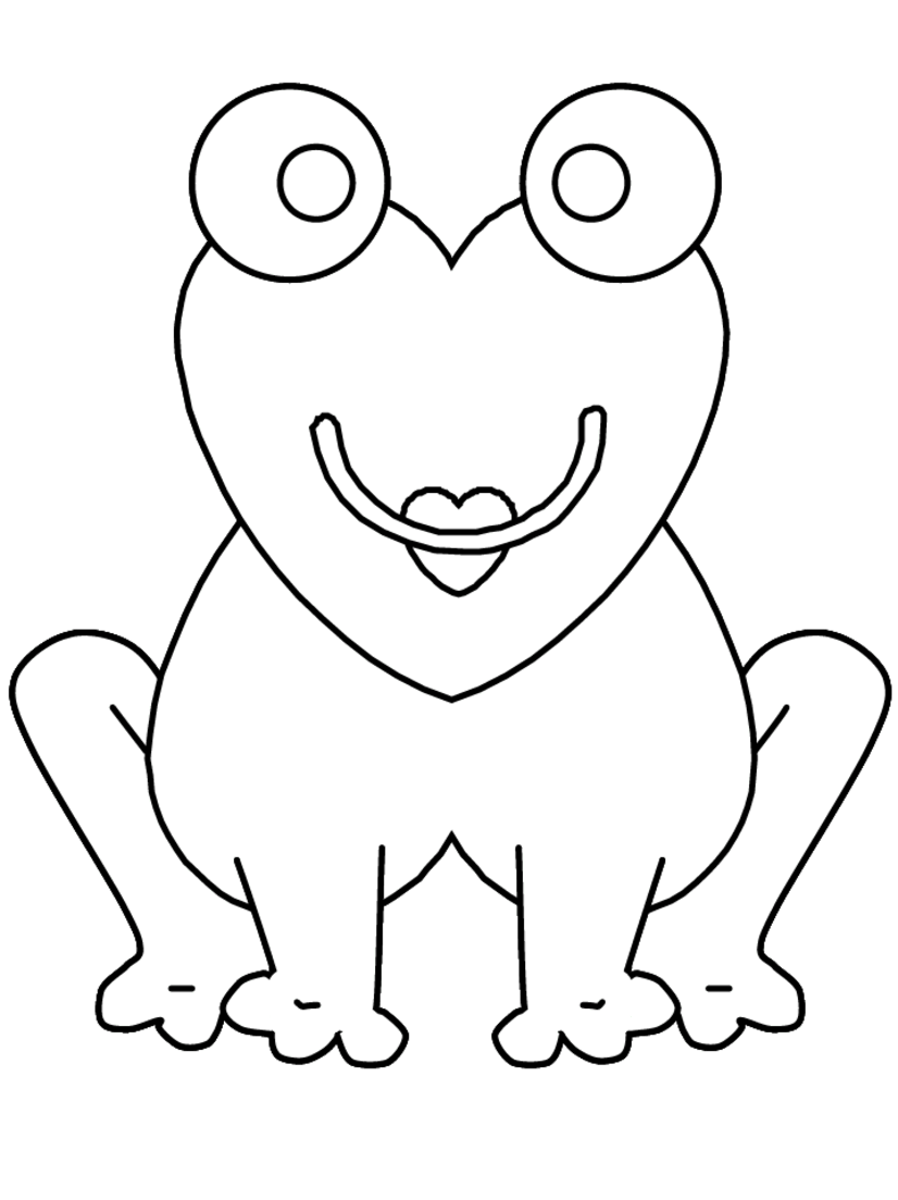 Dessin à colorier: Grenouille (Animaux) #7662 - Coloriages à Imprimer Gratuits