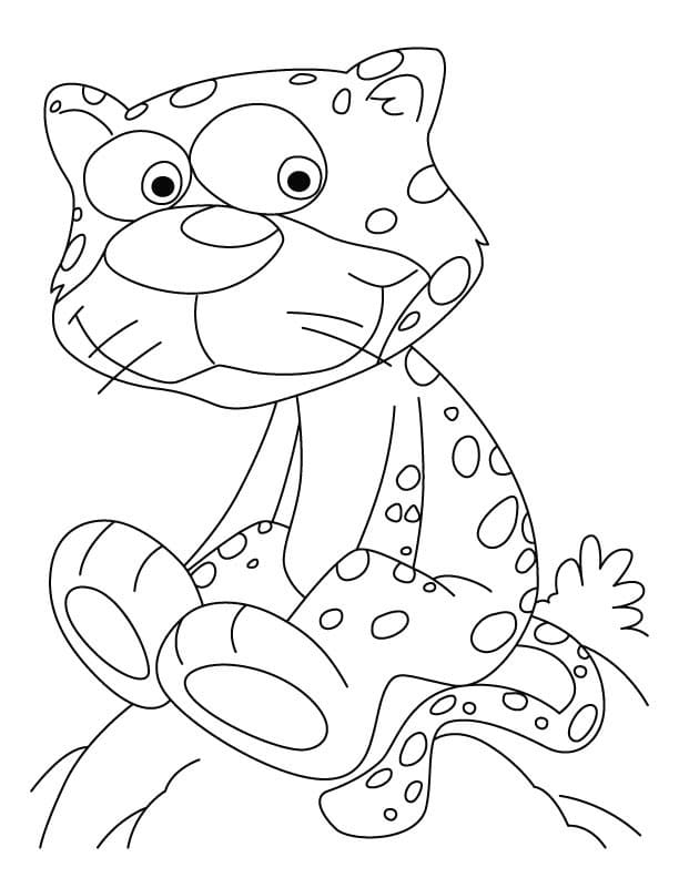 Coloriage gratuit Guépard #188896 de la collection Animaux à imprimer