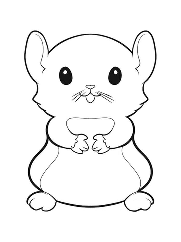 Page de coloriage Hamster #188847, collection Animaux, à imprimer et colorier