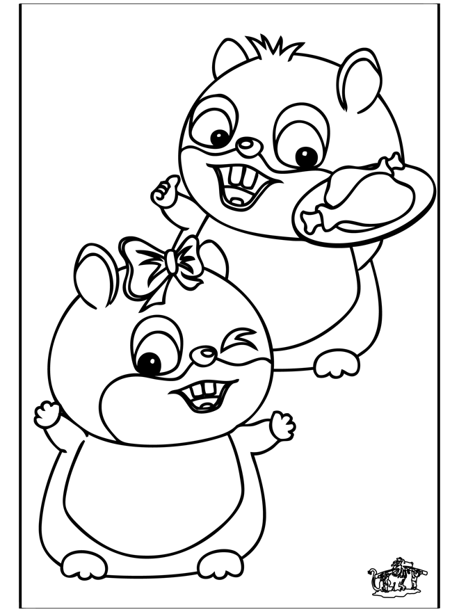 Dessin à colorier: Hamster (Animaux) #8036 - Coloriages à Imprimer Gratuits