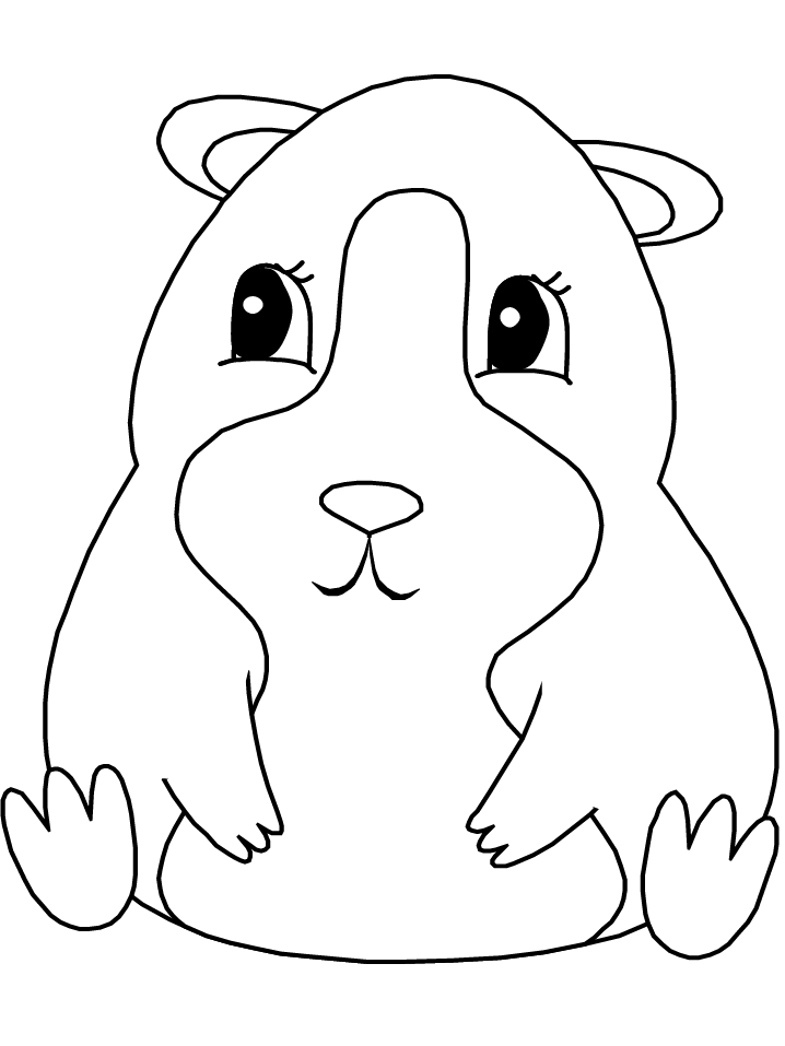 Dessin à colorier: Hamster (Animaux) #8047 - Coloriages à Imprimer Gratuits