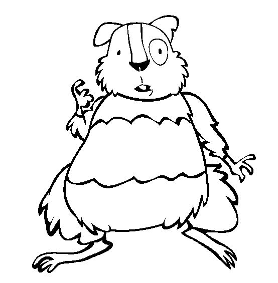 Dessin à colorier: Hamster (Animaux) #8051 - Coloriages à Imprimer Gratuits