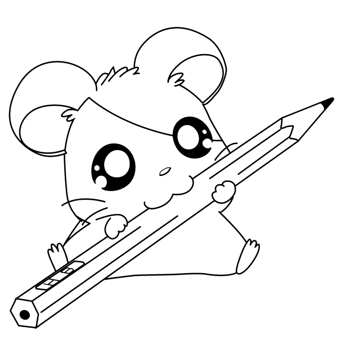 Dessin à colorier: Hamster (Animaux) #8060 - Coloriages à Imprimer Gratuits