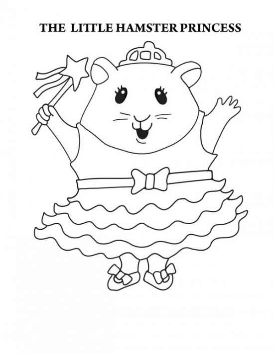 Dessin à colorier: Hamster (Animaux) #8065 - Coloriages à Imprimer Gratuits