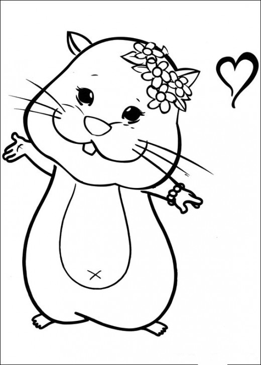 Dessin à colorier: Hamster (Animaux) #8082 - Coloriages à Imprimer Gratuits