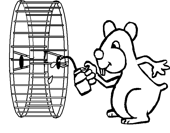 Dessin à colorier: Hamster (Animaux) #8155 - Coloriages à Imprimer Gratuits
