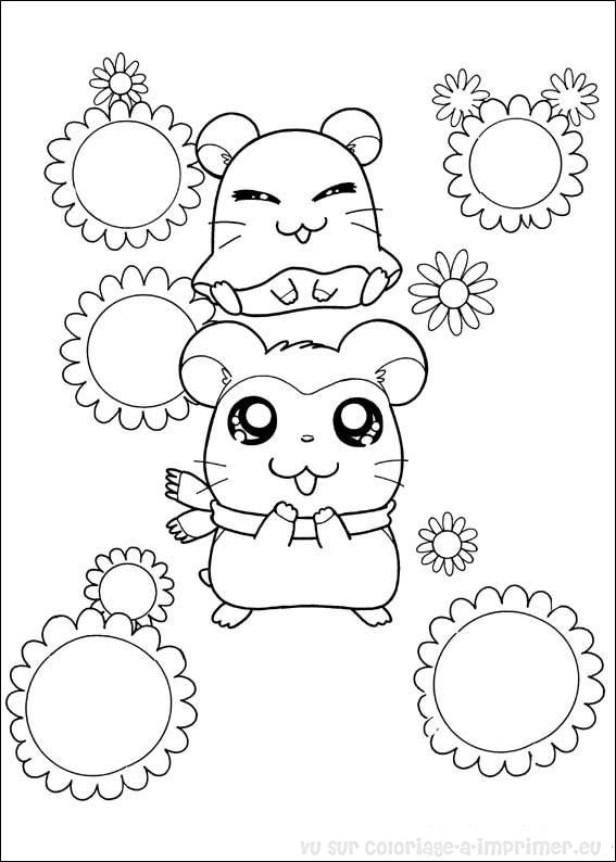 Dessin à colorier: Hamster (Animaux) #8179 - Coloriages à Imprimer Gratuits