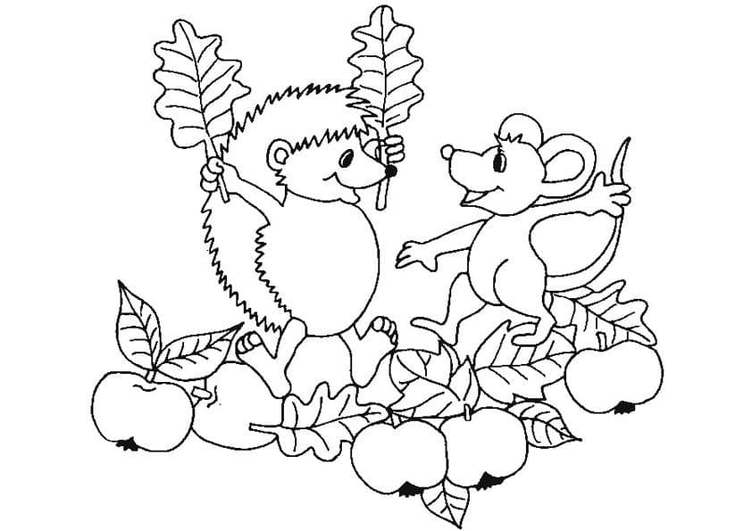 Coloriage gratuit Hérisson #190575 de la collection Animaux à imprimer