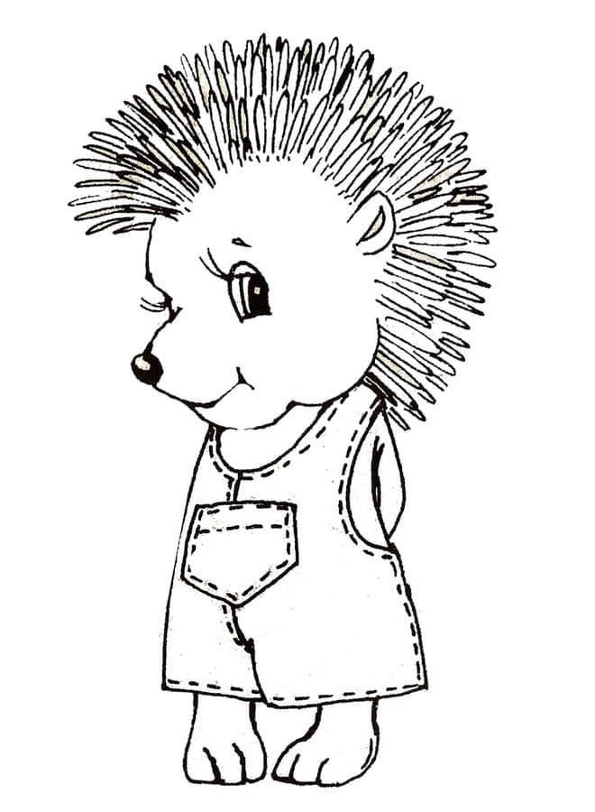 Coloriage gratuit Hérisson #190598 de la collection Animaux à imprimer