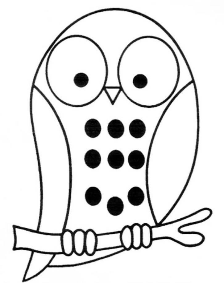 Dessin à colorier: Hibou (Animaux) #8468 - Coloriages à Imprimer Gratuits