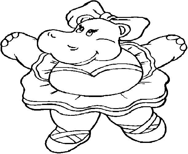 Dessin à colorier: Hippopotame (Animaux) #8724 - Coloriages à Imprimer Gratuits