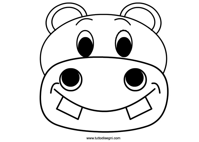 Dessin à colorier: Hippopotame (Animaux) #8736 - Coloriages à Imprimer Gratuits