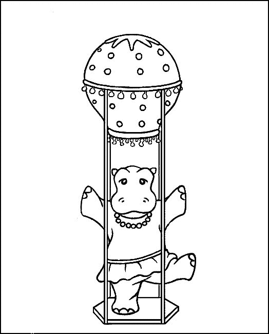 Dessin à colorier: Hippopotame (Animaux) #8761 - Coloriages à Imprimer Gratuits