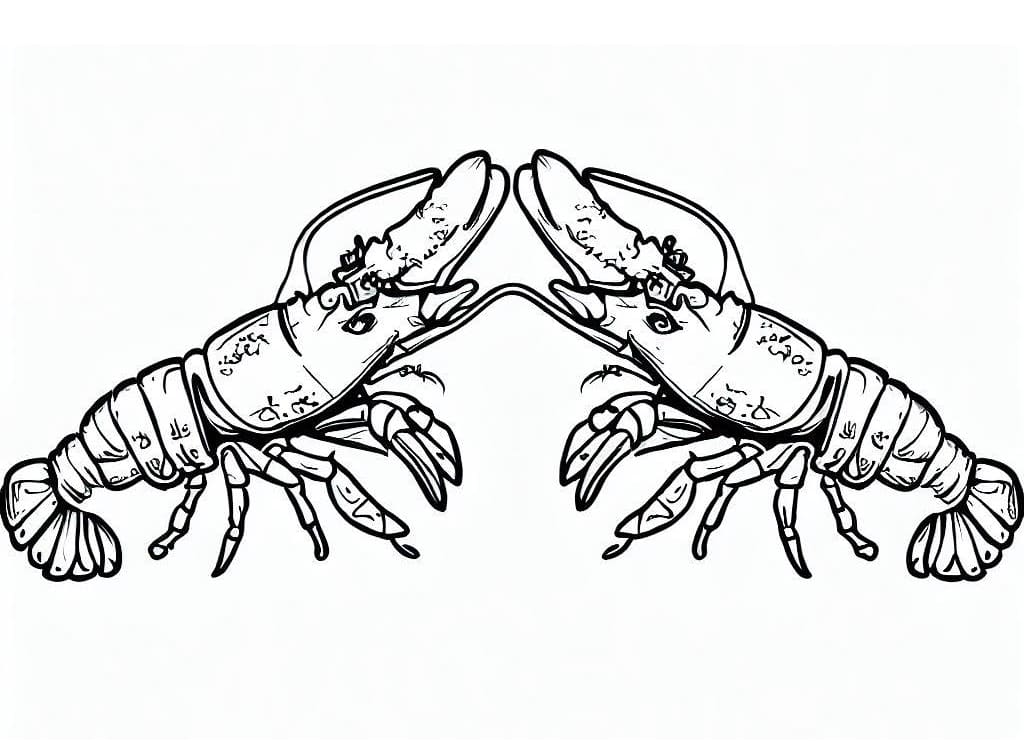 Dessin à colorier: Homard (Animaux) #186709 - Coloriages à Imprimer Gratuits