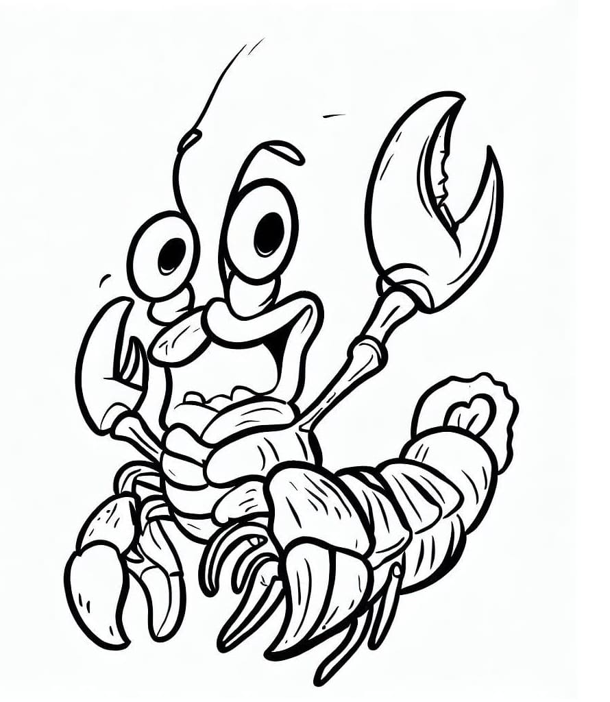 Dessin à colorier: Homard (Animaux) #186710 - Coloriages à Imprimer Gratuits