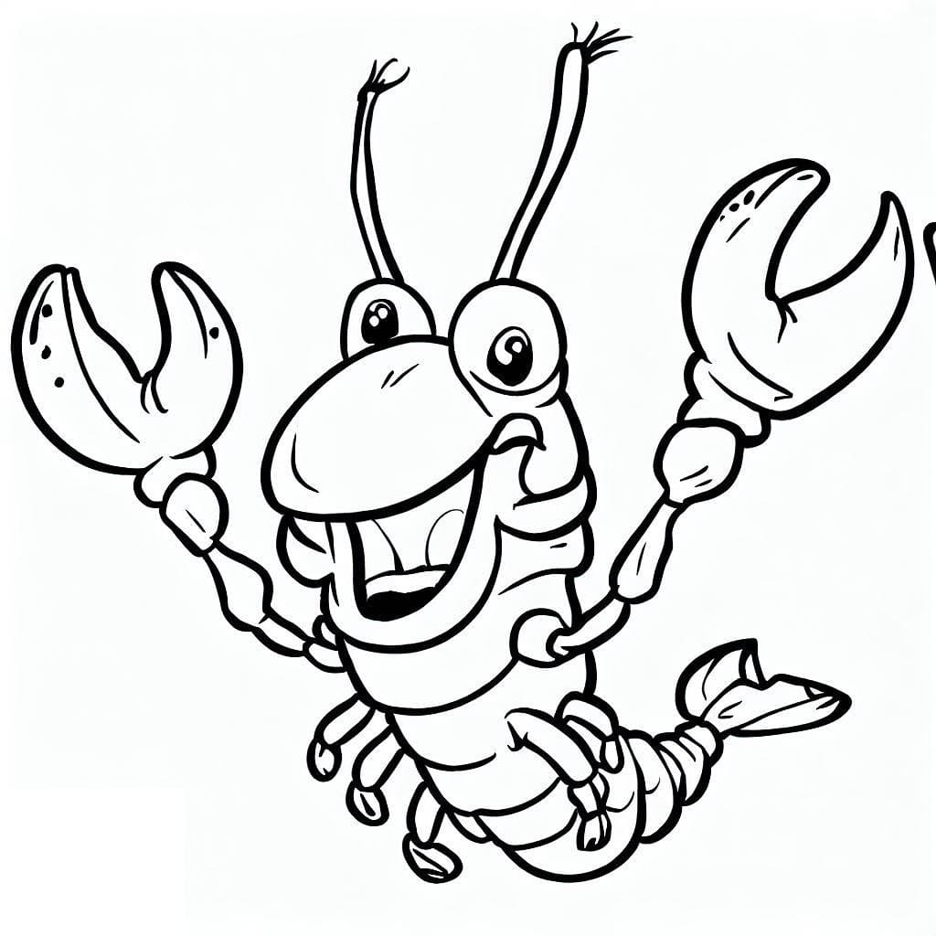 Dessin à colorier: Homard (Animaux) #186711 - Coloriages à Imprimer Gratuits