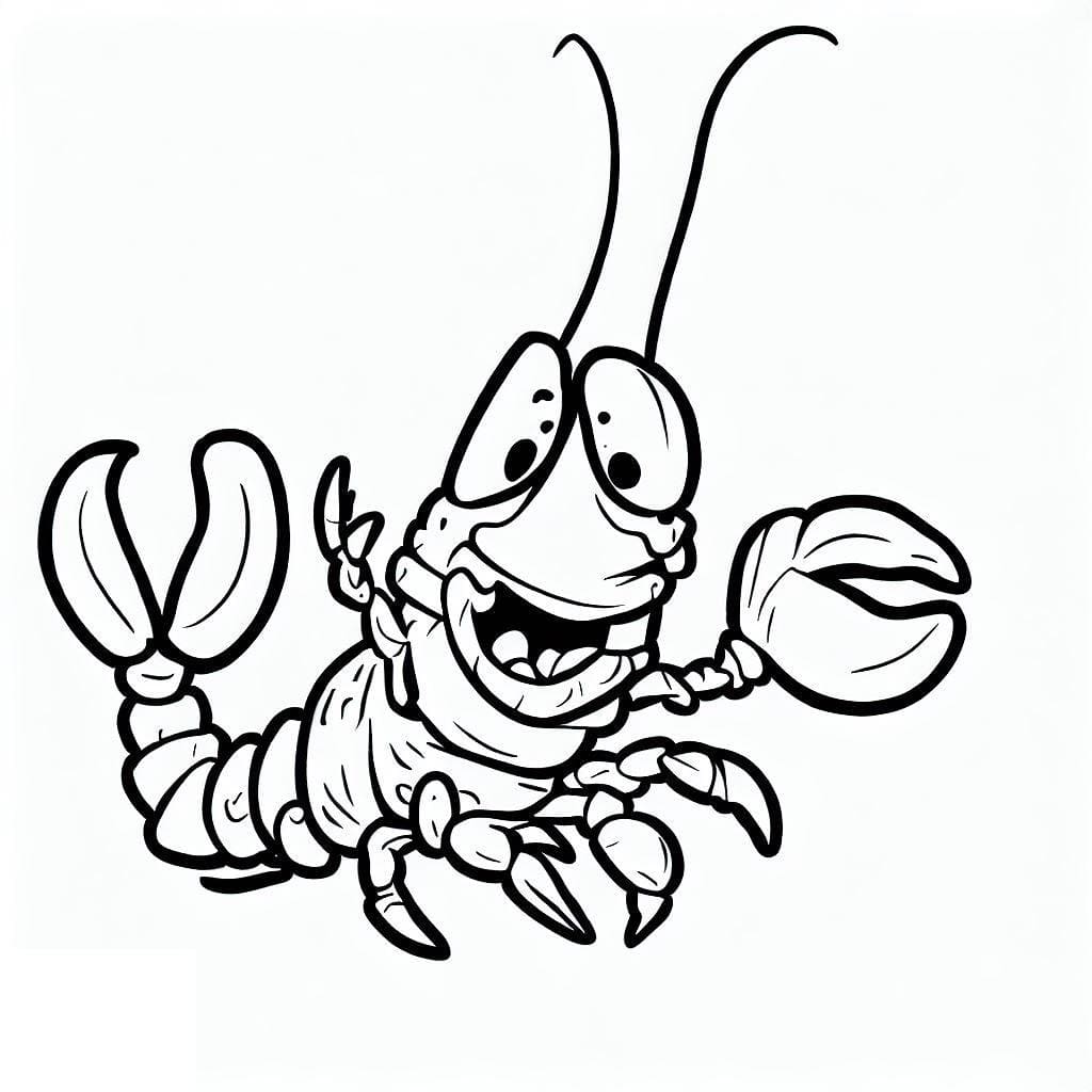 Dessin à colorier: Homard (Animaux) #186713 - Coloriages à Imprimer Gratuits
