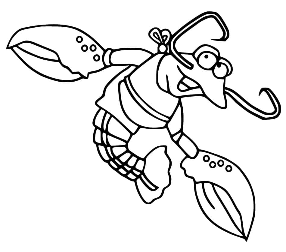Dessin à colorier: Homard (Animaux) #186716 - Coloriages à Imprimer Gratuits