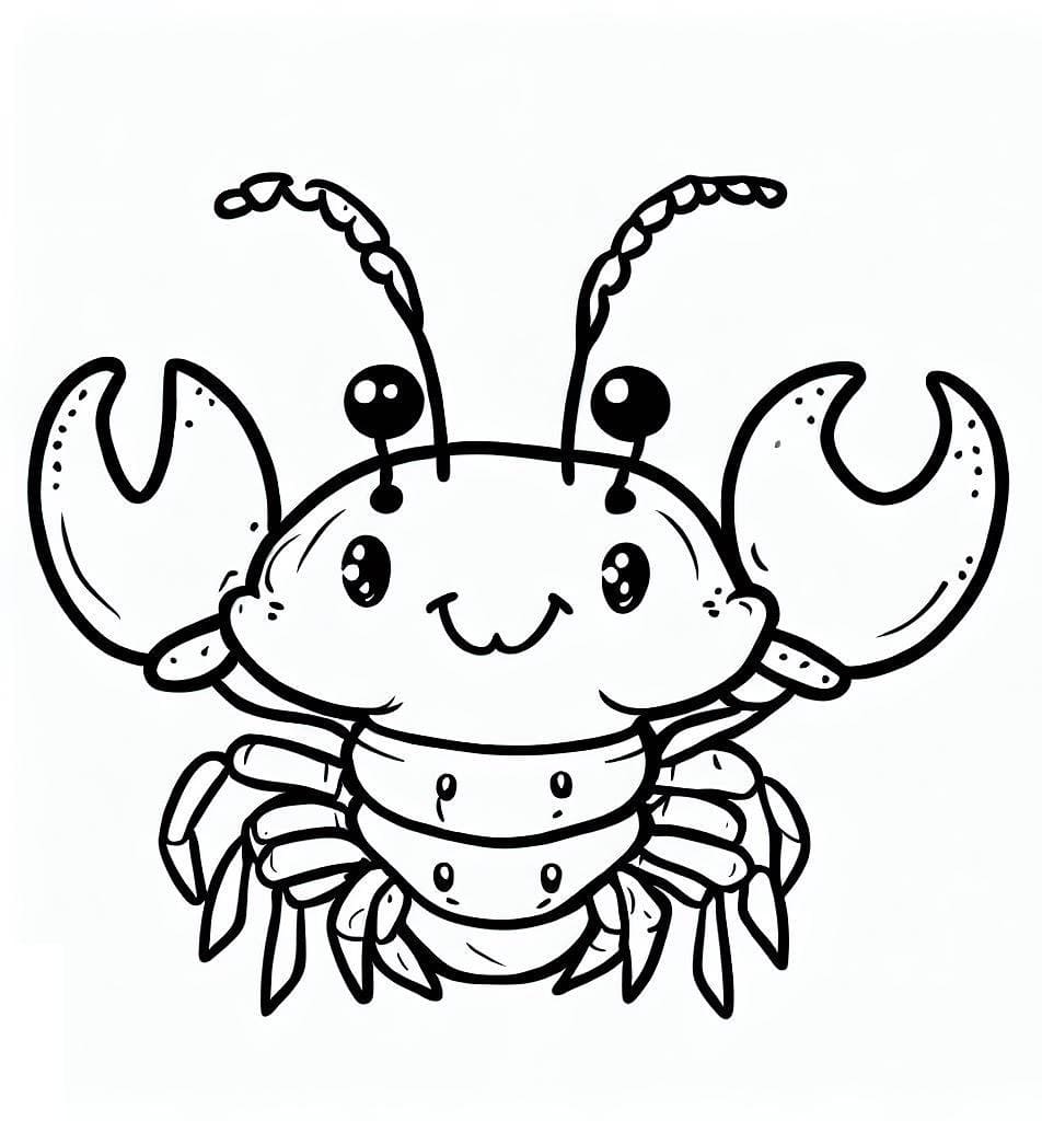Dessin à colorier: Homard (Animaux) #186722 - Coloriages à Imprimer Gratuits