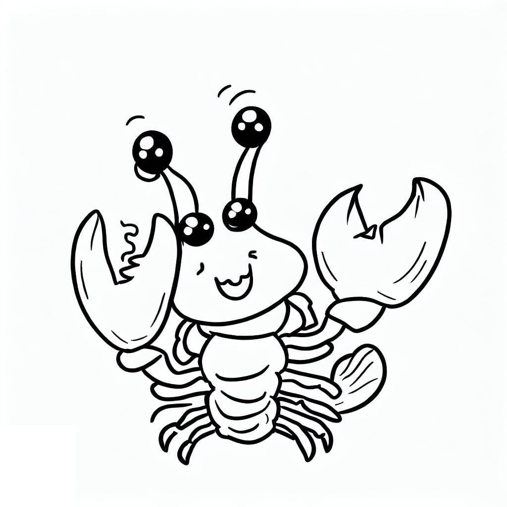Dessin à colorier: Homard (Animaux) #186724 - Coloriages à Imprimer Gratuits