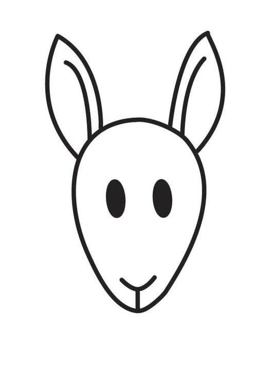 Coloriage gratuit Kangourou #179658 de la collection Animaux à imprimer