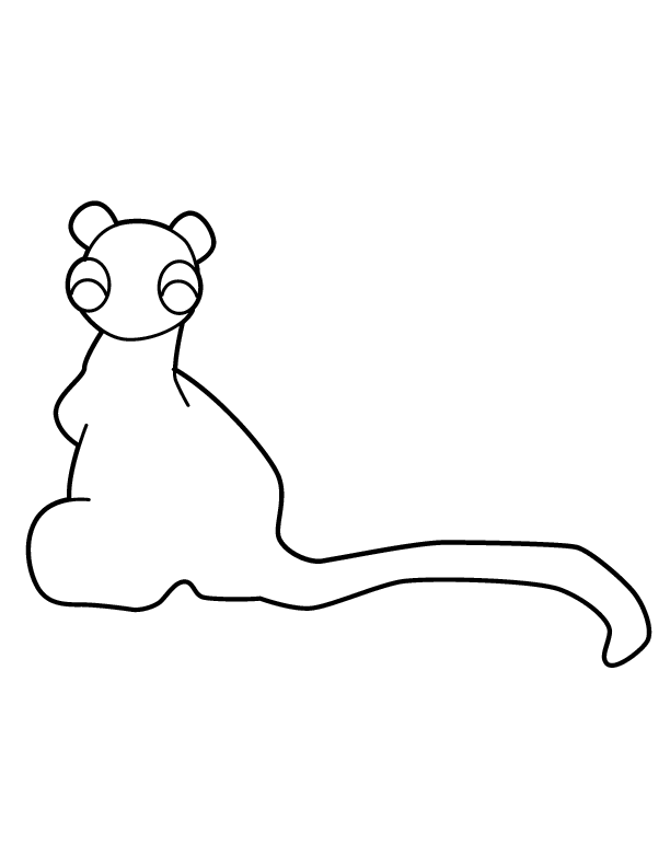 Dessin à colorier: Kangourou (Animaux) #9237 - Coloriages à Imprimer Gratuits