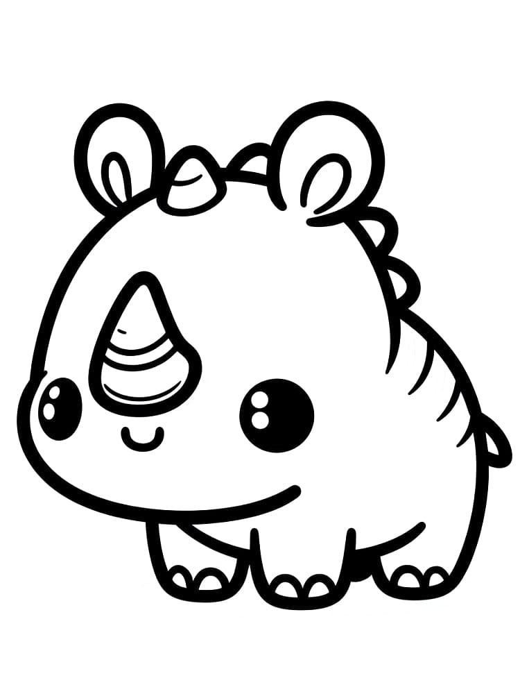 Coloriage gratuit Kawaii Animaux #209245 de la collection Animaux à imprimer