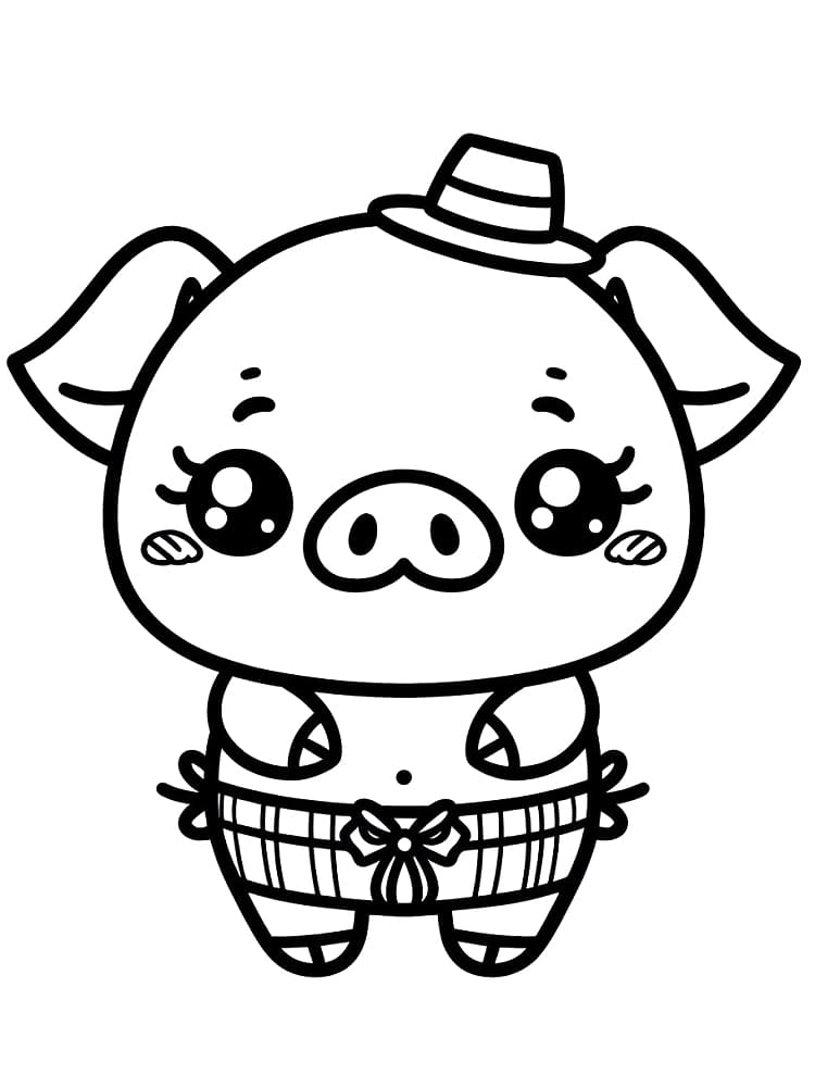 Dessin à colorier: Kawaii Animaux (Animaux) #209256 - Coloriages à Imprimer Gratuits