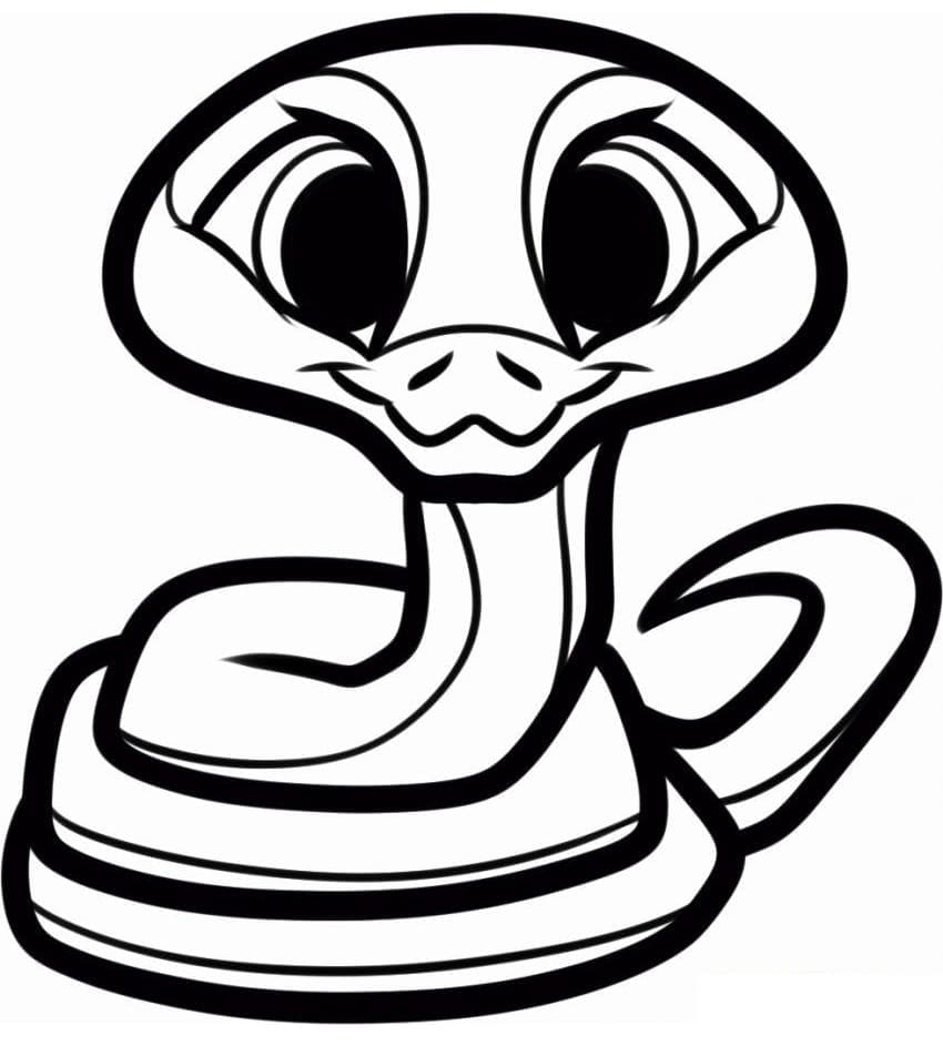 Joli coloriage Kawaii Animaux #209270 de la collection Animaux, prêt à imprimer pour petits et grands