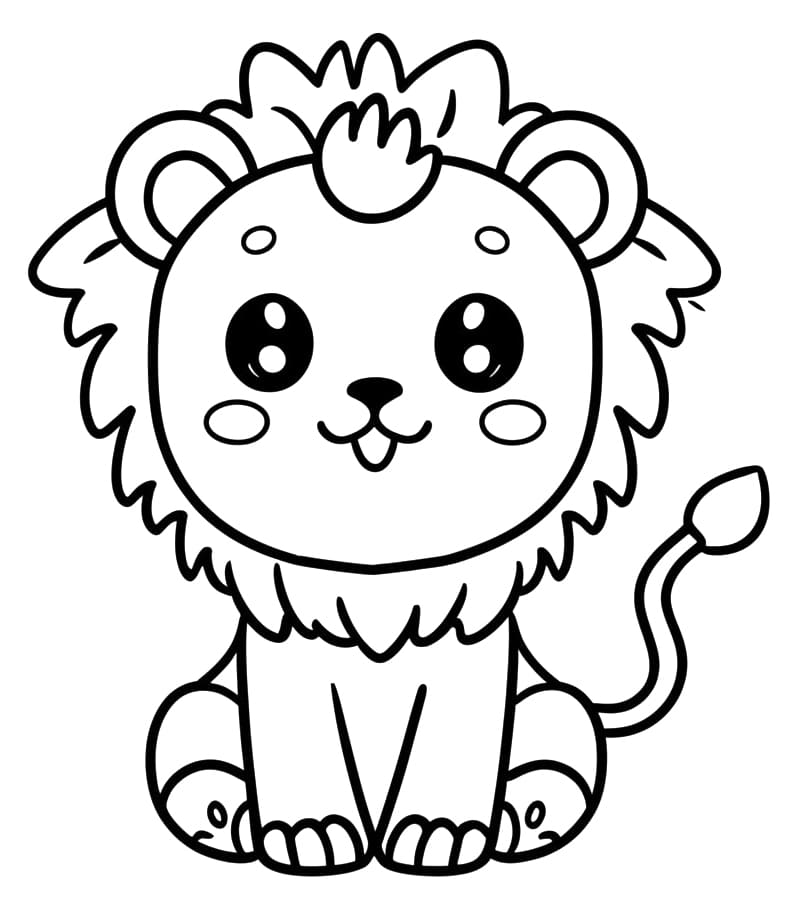 Dessin à colorier: Kawaii Animaux (Animaux) #209271 - Coloriages à Imprimer Gratuits