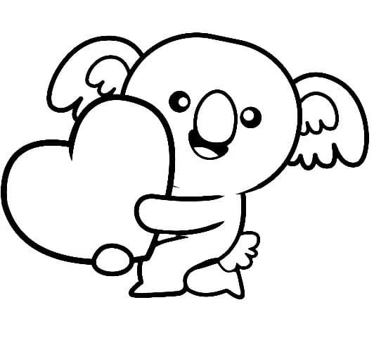 Coloriage gratuit Koala #178783 de la collection Animaux à imprimer