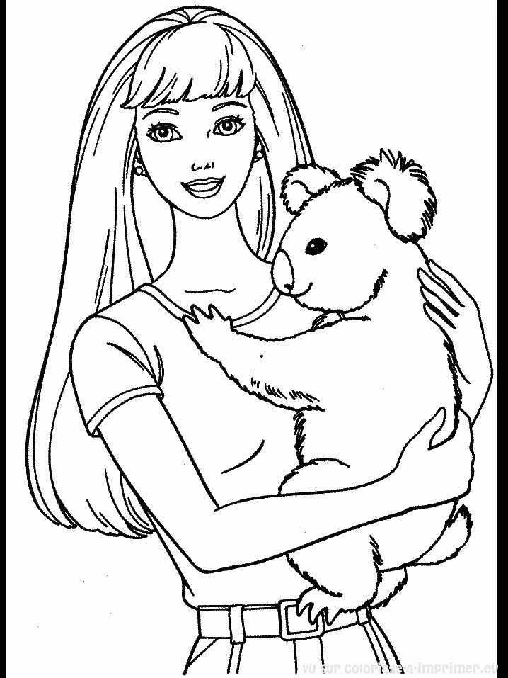 Dessin à colorier: Koala (Animaux) #9315 - Coloriages à Imprimer Gratuits