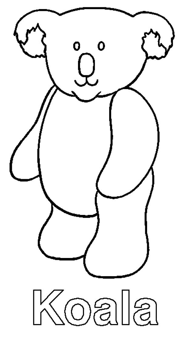 Dessin Koala #9367 (Animaux) à colorier – Coloriages à imprimer